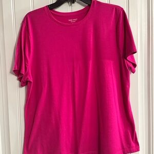 Nine West Fuchsia Short Sleeve Tee